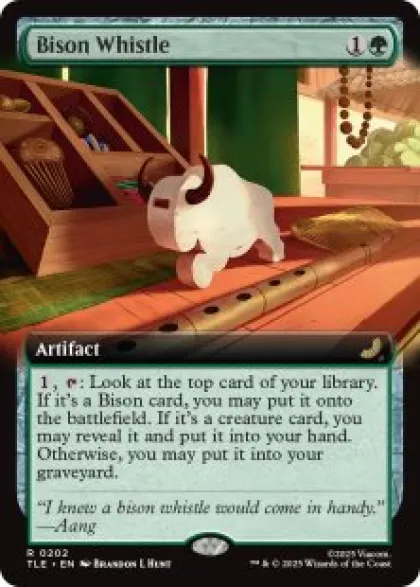 Bison Whistle (foil) (extended art) - Avatar: The Last Airbender Eternal Varianten