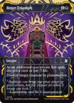 Bitter Triumph (#026) (foil) (showcase) - Secrets of Strixhaven Mystical Archive