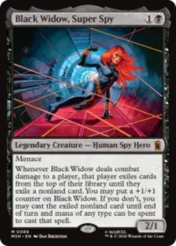 Black Widow, Super Spy (foil) - Marvel Super Heroes