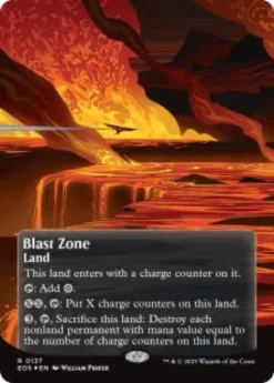 Blast Zone (#137) (galaxy foil) (borderless) - Edge of Eternities Stellar Sights