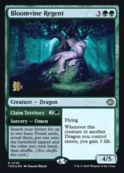 Bloomvine Regent // Claim Territory (foil) - Tarkir: Dragonstorm Prerelease Promo's