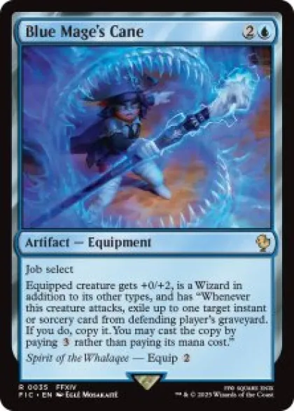 Blue Mage's Cane (surge foil) - Final Fantasy Commander
