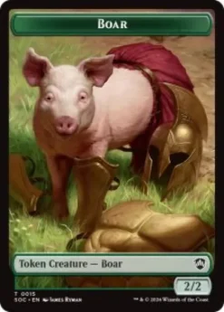 Boar Token (2/2) - Secrets of Strixhaven Commander