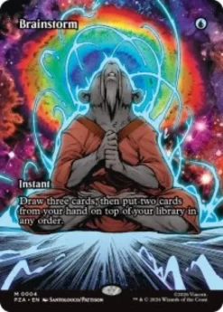 Brainstorm (foil) (borderless) - Teenage Mutant Ninja Turtles Source Material Cards