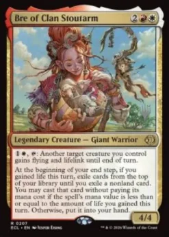 Bre of Clan Stoutarm (foil) - Lorwyn Eclipsed Planeswalker Stamped