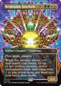 Brightglass Gearhulk (#348) (foil) (borderless) - Aetherdrift Varianten