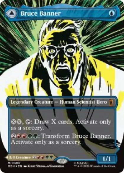 Bruce Banner (#390) (foil) (borderless) - Marvel Super Heroes Varianten