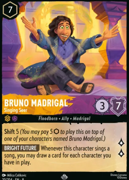 Bruno Madrigal, Singing Seer (foil) - Reign of Jafar