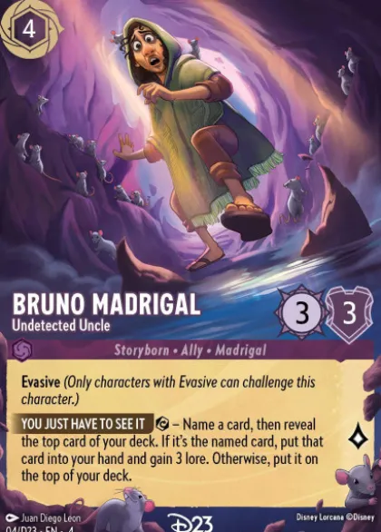 Bruno Madrigal, Undetected Uncle (foil) (borderless) - D23