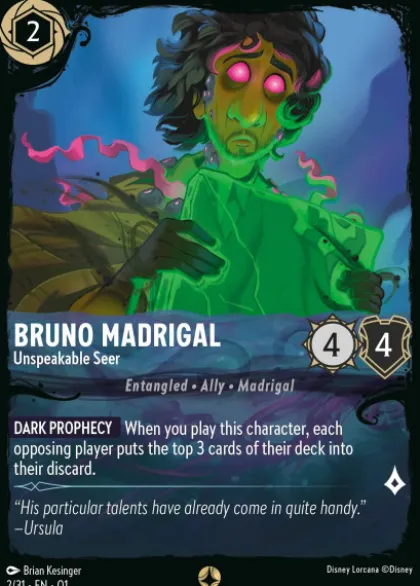 Bruno Madrigal, Unspeakable Seer - Illumineer's Quest: Deep Trouble