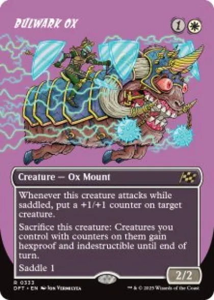 Bulwark Ox (#333) (foil) (borderless) - Aetherdrift Varianten