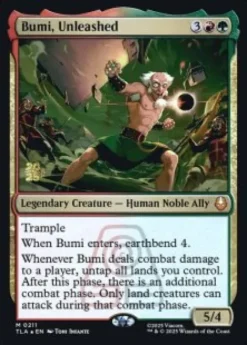 Bumi, Unleashed (foil) - Avatar: The Last Airbender Prerelease Promo's