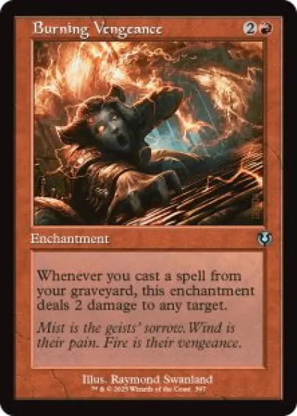 Burning Vengeance (showcase) - Innistrad Remastered Varianten