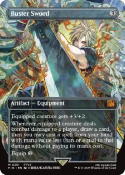 Buster Sword (foil) (borderless) - Final Fantasy Varianten