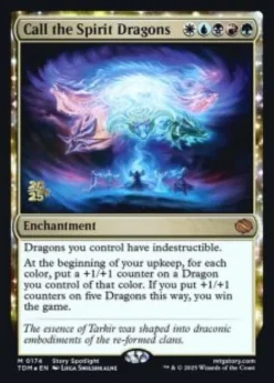 Call the Spirit Dragons (foil) - Tarkir: Dragonstorm Prerelease Promo's