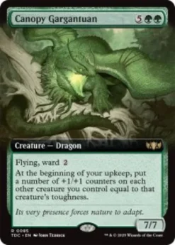 Canopy Gargantuan (extended art) - Tarkir: Dragonstorm Commander Varianten