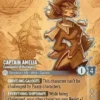 Captain Amelia, Commander of the Legacy (foil) (borderless) - Azurite Sea