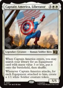 Captain America, Liberator (foil) - Marvel Super Heroes Commander