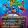 Captain America, Team Leader (#5) (borderless) - Marvel Super Heroes Commander