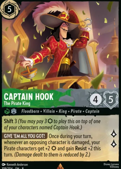Captain Hook, The Pirate King (foil) - Reign of Jafar