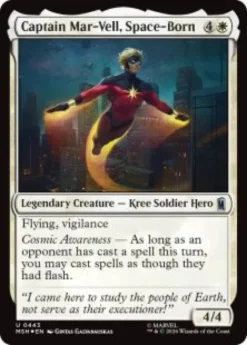 Captain Mar-Vell, Space-Born (#443) (surge foil) - Marvel Super Heroes