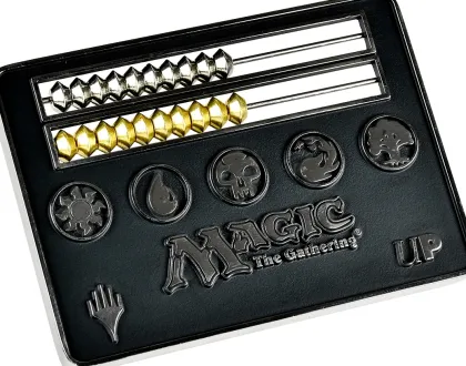 Card Size Abacus Life Counter - Magic: The Gathering: Black