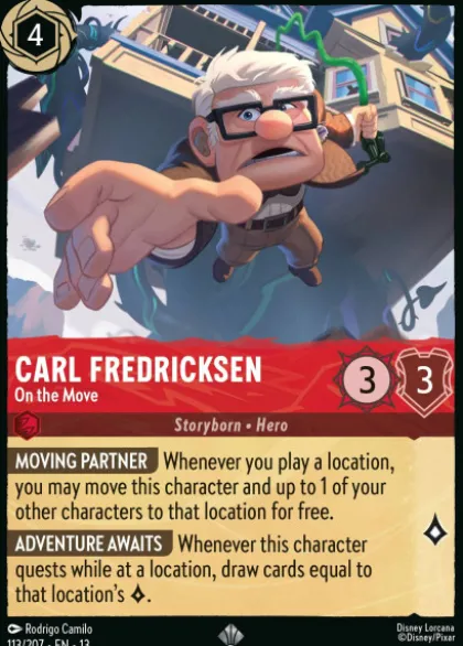 Carl Fredricksen, On the Move - Attack of the Vine