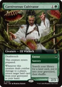 Carnivorous Cultivator (foil) (extended art) - Reality Fracture Varianten