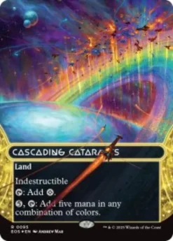 Cascading Cataracts (#95) (galaxy foil) (borderless) - Edge of Eternities Stellar Sights