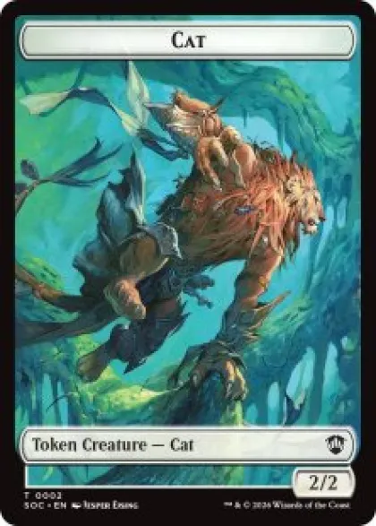 Cat Token (2/2) - Secrets of Strixhaven Commander