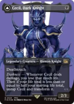 Cecil, Dark Knight (#525) (surge foil) (borderless) - Final Fantasy Varianten
