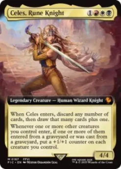 Celes, Rune Knight (#167) (extended art) - Final Fantasy Commander Varianten