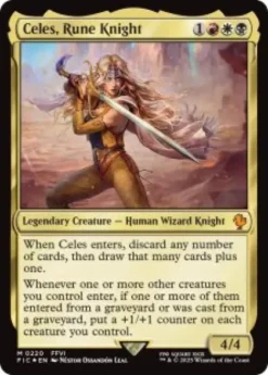Celes, Rune Knight (#220) (surge foil) - Final Fantasy Commander