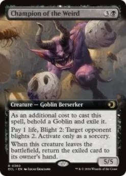 Champion of the Weird (extended art) - Lorwyn Eclipsed Varianten