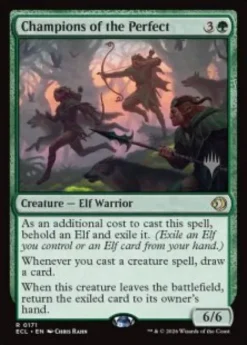 Champions of the Perfect (foil) - Lorwyn Eclipsed Planeswalker Stamped
