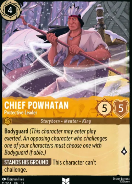Chief Powhatan, Protective Leader - Winterspell
