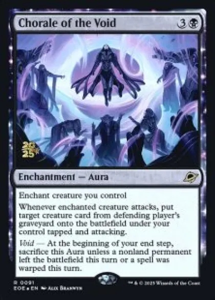 Chorale of the Void (foil) - Edge of Eternities prerelease Promo's