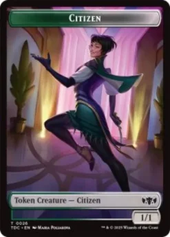 Citizen token (1/1) - Tarkir: Dragonstorm Commander
