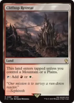 Clifftop Retreat (surge foil) - Final Fantasy Commander