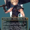 Cloud, Ex-SOLDIER (#202) (foil) (borderless) - Final Fantasy Commander Varianten