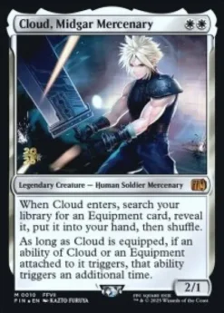 Cloud, Midgar Mercenary (foil) - Final Fantasy Prerelease Promo's