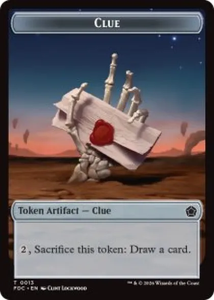 Clue token - Foundations Commander Decks