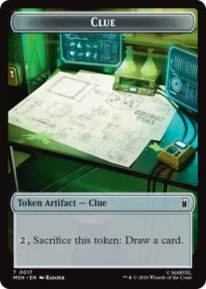 Clue token - Marvel Super Heroes