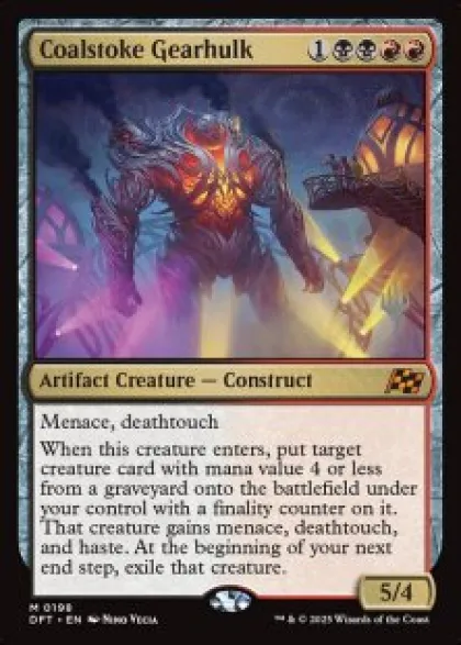 Coalstoke Gearhulk (foil) - Aetherdrift Planeswalker Stamped