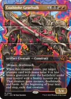 Coalstoke Gearhulk (#349) (foil) (borderless) - Aetherdrift Varianten