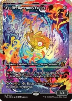 Codie, Ravenous Codex (#422) (fracture foil) (showcase) - Reality Fracture Varianten