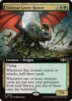 Colossal Grave-Reaver (extended art) - Tarkir: Dragonstorm Commander Varianten