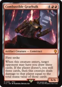 Combustible Gearhulk (surge foil) - Final Fantasy Commander
