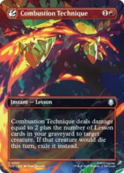Combustion Technique (foil) (borderless) - Avatar: The Last Airbender Varianten