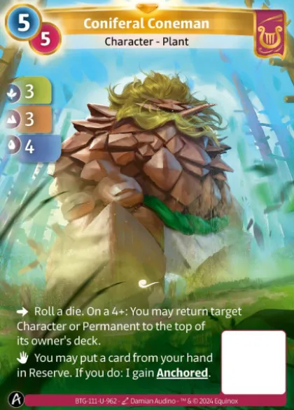 Coniferal Coneman (U-962) - Altered Kickstarter Uniques